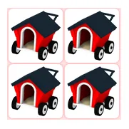 4x Dog House Stroller