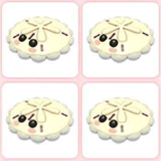 4x White Sand Dollar