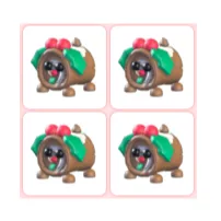 4x Yule log Dog