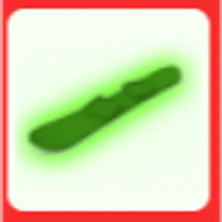 Green Neon Snowboard