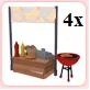 4x Hotdog Stand