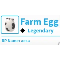 Touched Named Farm Egg