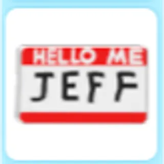 Jeff's Nametag