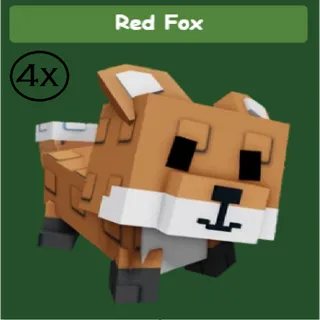 4x Red Fox