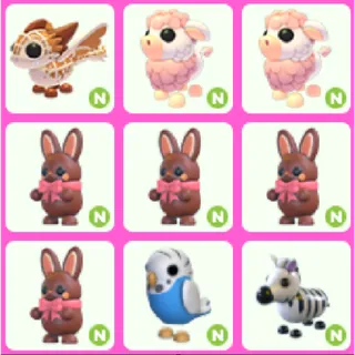 18x Neon Pets