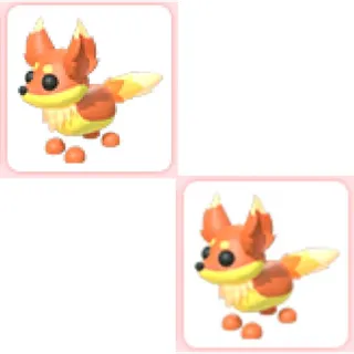 2x Flaming Fox