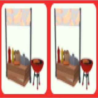 2x Hotdog Stand