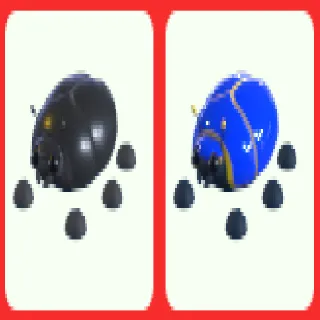 Giant Blue and Black Scarab