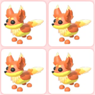 4x Flaming Fox