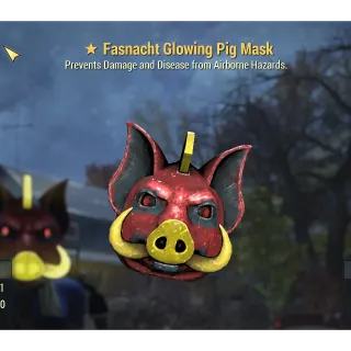 Fasnacht Glowing Pig Mask 