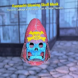 Fasnacht Glowing Skull