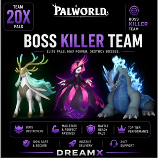 Boss killer team 20x palworld