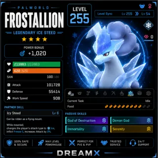 Palworld Frostallion any skill / level