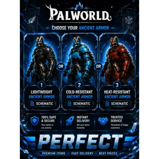 Ancient Armor Legendary schematic in palworld ( all platform )