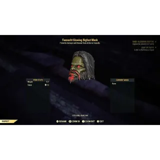 Glowing Bigfoot Mask