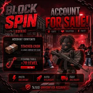 Block Spin | Elite Account With 10M+ Cash 💵 | 70 Level Fishing | Instant Delivery | Auto Delivery | Instant Delivery | 🚀