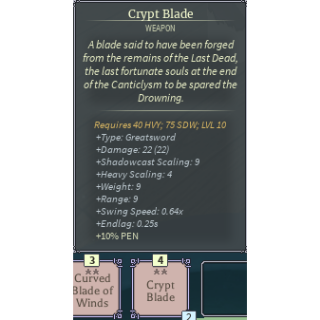 Weapon  Deepwoken CryptBlade0* - Game Items - Gameflip