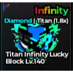 Titan Diamond Infinty Lucky Block | Escape Tsunami For Brainrots