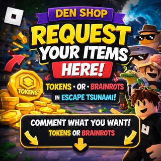 Request brainrots or tokens