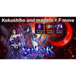 Kokushibo & Madara Sailor Piece Both With F move + Freebies
