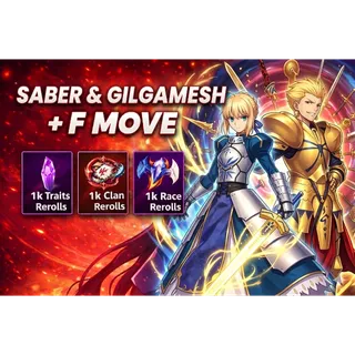 Saber And Gildamesh Sailor Piece + Both With F Move