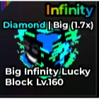 Big 1.7X Diamond Infinity Lucky Block Escape Tsunami For Brainrots