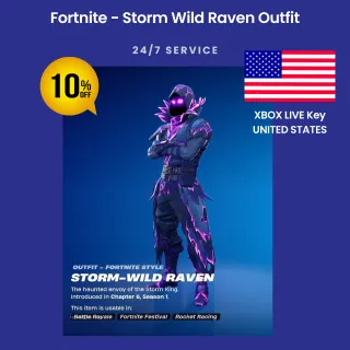 Fortnite - Storm-Wild Raven Outfit XBOX LIVE Key UNITED STATES