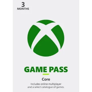 Xbox Game Pass Core 3 month GLOBAL