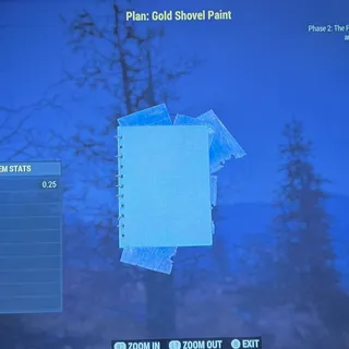 gold shovel paint