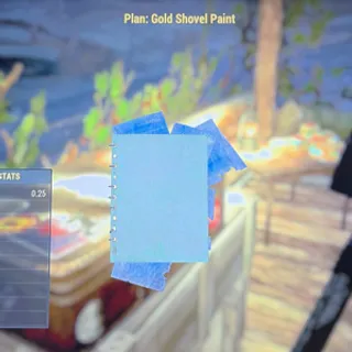 gold shovel paint