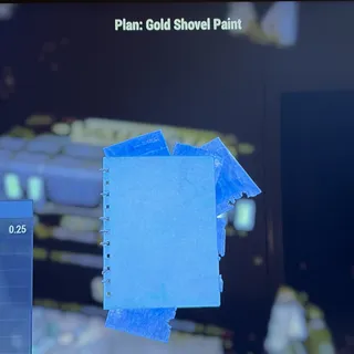 gold shovel paint