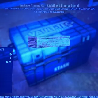 enclave stabilized flame