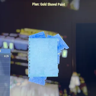 gold shovel paint
