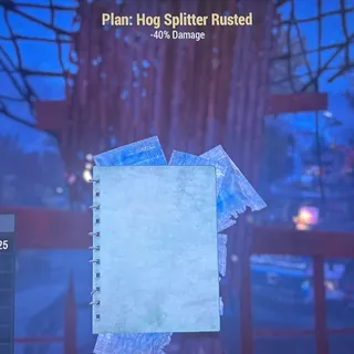 hog splitter rusted