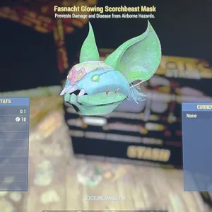 glowing scorchbeast mask
