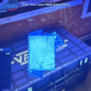 blue camo power armor Pa