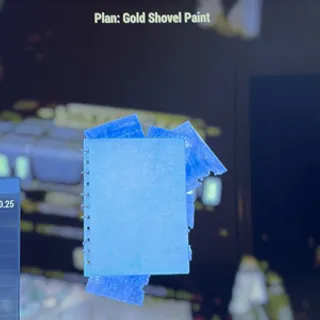 gold shovel paint