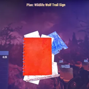 wildlife wolf trail sign