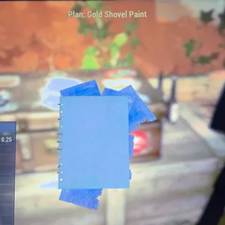 gold shovel paint