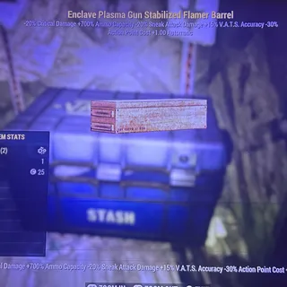 enclave stabilized flame