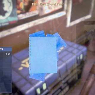 gold shovel paint