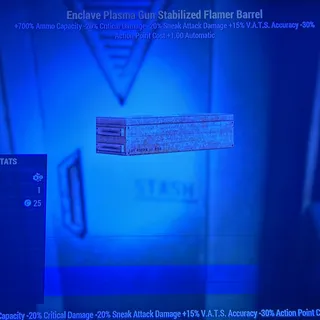 enclave stabilized flame