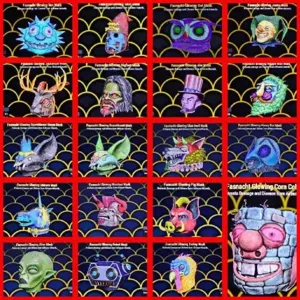 all 19 glowing masks