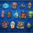 all 19 glowing masks