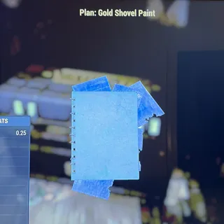 gold shovel paint