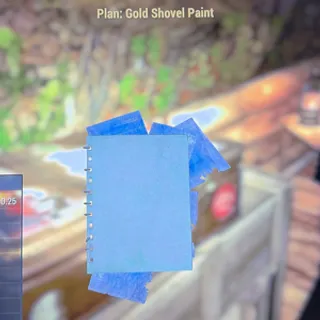gold shovel paint