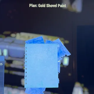 gold shovel paint