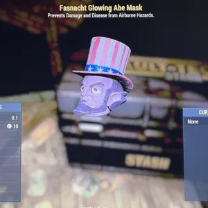 glowing abe mask
