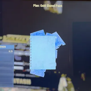 gold shovel paint
