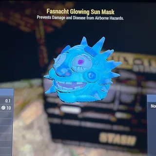 glowing sun mask